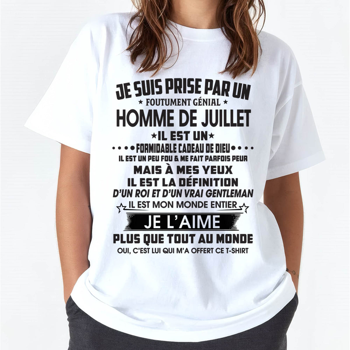 JUILLET – MAIS À MES YEUX, IL EST LA DÉFINITION D’UN ROI ET D’UN VÉRITABLE GENTLEMAN – DE SON MARI - FR07/LUAN07 (SKU2602-14-07)