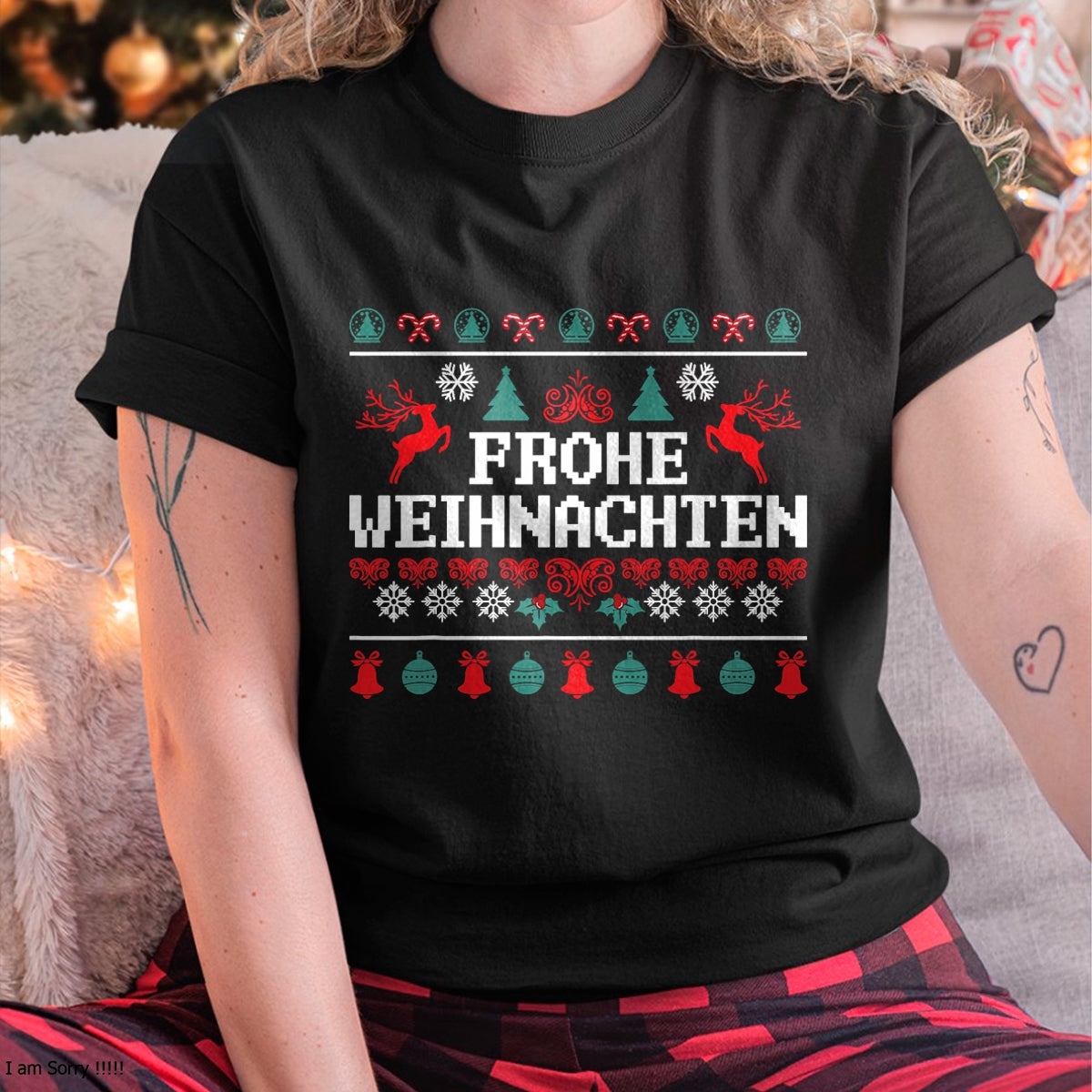 Frohe Weihnachten German Merry Christmas Holidays Germany T-Shirt - Christmas Unisex T-Shirt/Hoodie/Sweatshirt - LUAN00