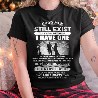 APRIL - GOOD MEN STILL EXIST - PERFECT GIFT FROM HUSBAND, BOYFRIEND - LUAN04 (SKU2604-306-04)