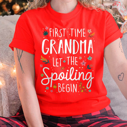 FIRST TIME GRANDMA T-SHIRT – PERFECT GIFT FOR NEW GRANDMAS - LUAN00 (SKU8-GRA00)