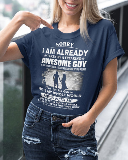 Funny Gift T-Shirt for Girlfriend or Wife - Anniversary, Birthday & Holiday Present from Boyfriend or Husband (SKU11-50-00) - LUAN00