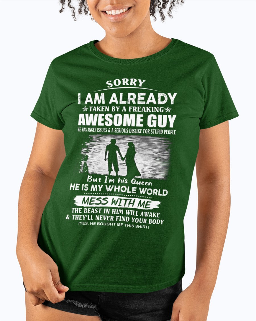 Funny Gift T-Shirt for Girlfriend or Wife - Anniversary, Birthday & Holiday Present from Boyfriend or Husband (SKU11-50-00) - LUAN00