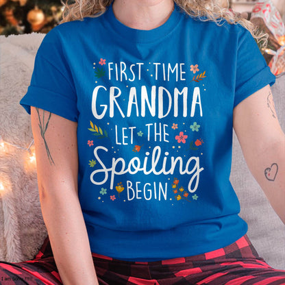 FIRST TIME GRANDMA T-SHIRT – PERFECT GIFT FOR NEW GRANDMAS - LUAN00 (SKU8-GRA00)