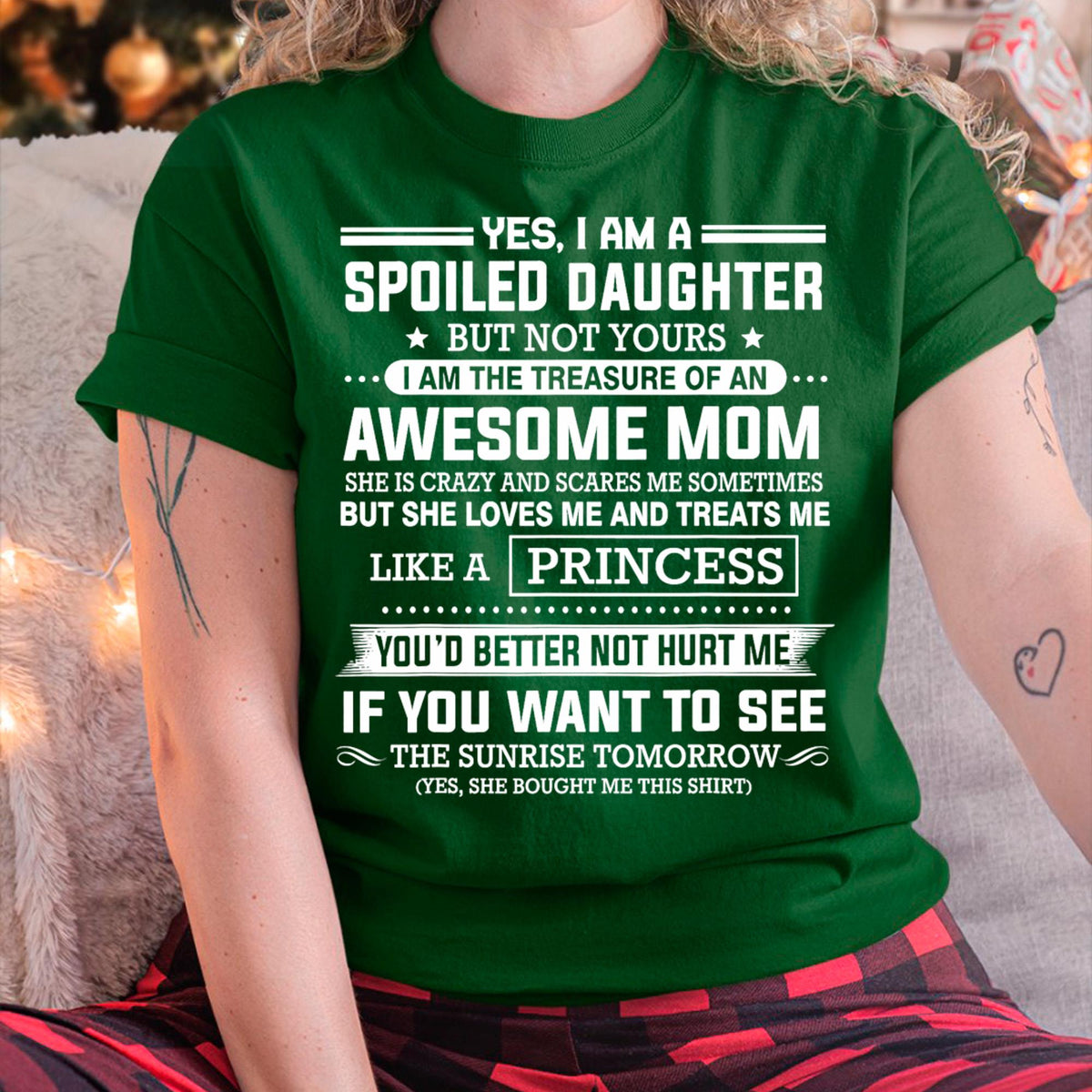 I Get My Attitude From My Freaking Awesome Mom - Gift for Daughter From Mom - LUAN00