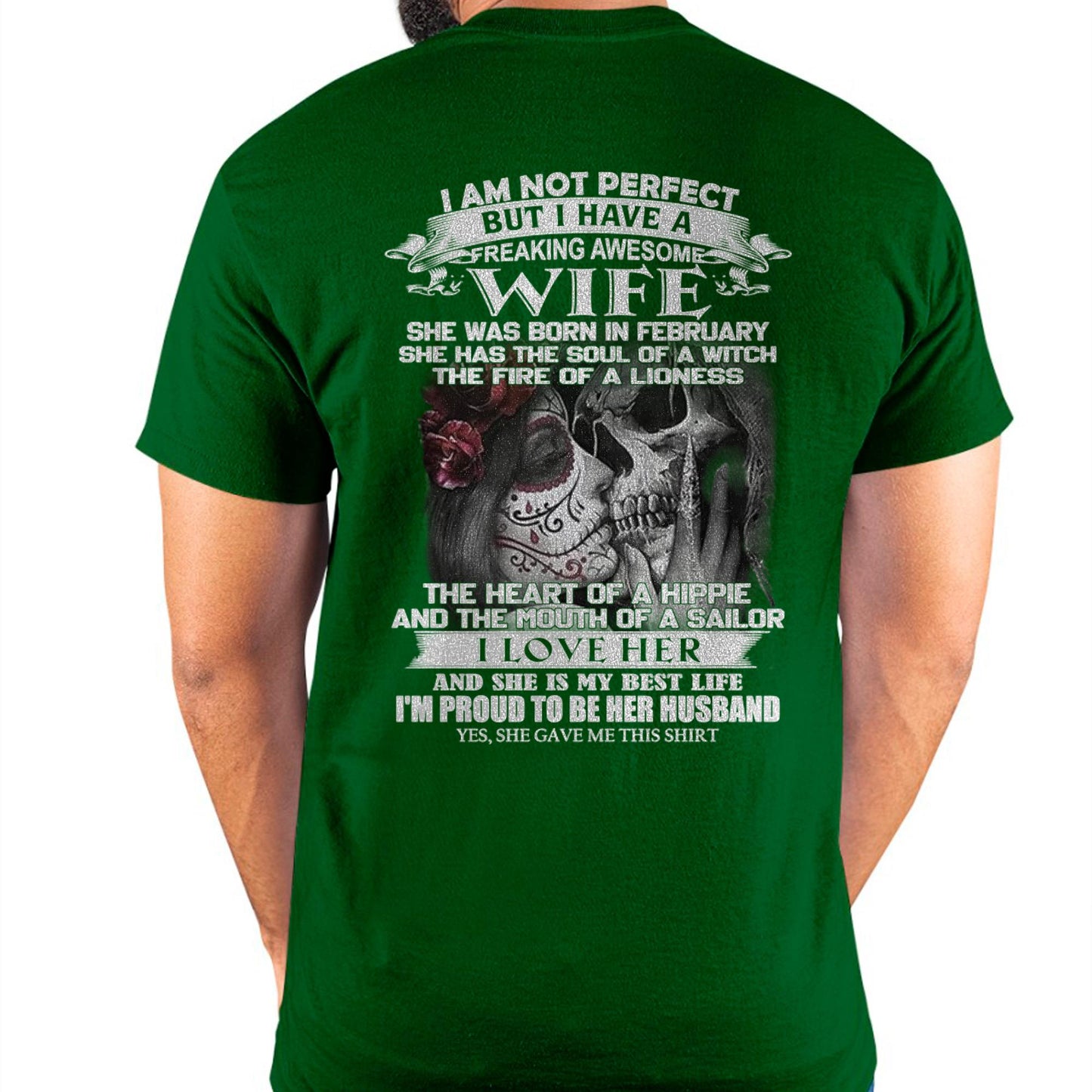 I Am Not Perfect But I Have A Freaking Awesome Wife - Gift For Husband From Wife - LUAN02 (SKU06-31-02)