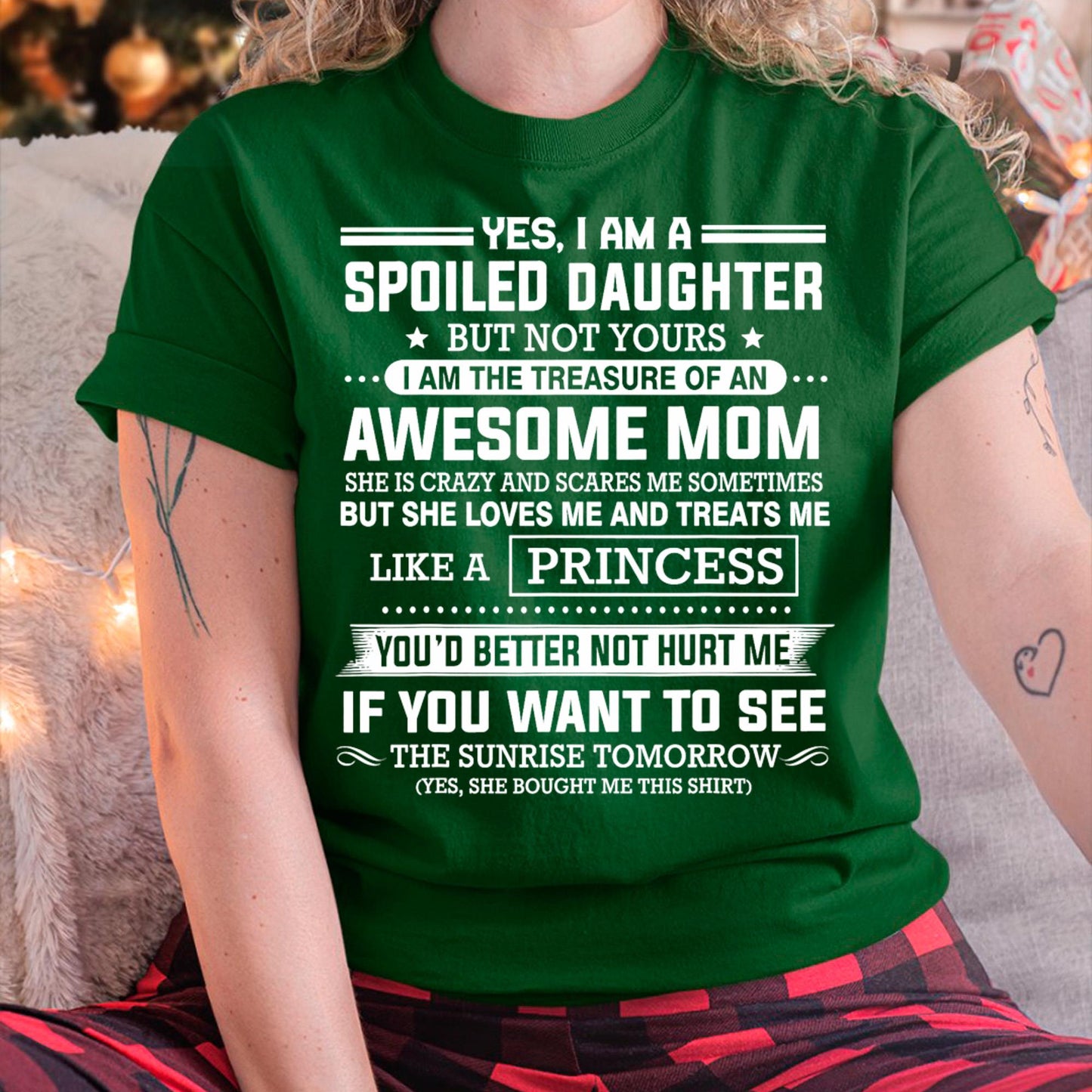 I Get My Attitude From My Freaking Awesome Mom - Gift for Daughter From Mom - LUAN00