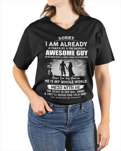 Funny Gift T-Shirt for Girlfriend or Wife - Anniversary, Birthday & Holiday Present from Boyfriend or Husband (SKU11-50-00) - LUAN00