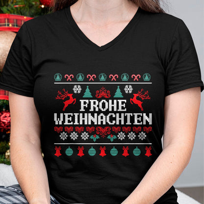 Frohe Weihnachten German Merry Christmas Holidays Germany T-Shirt - Christmas Unisex T-Shirt/Hoodie/Sweatshirt - LUAN00