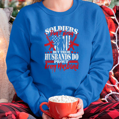 Best Husband Shirt, Wife and Husband Unisex T-Shirt/Hoodie/Sweatshirt HLT00 - Soldiers Don_t Brag Proud Army Husband US Military Spouse T-Shirt