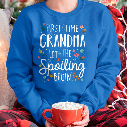 FIRST TIME GRANDMA T-SHIRT – PERFECT GIFT FOR NEW GRANDMAS - NINA00 (SKU8-GRA00)