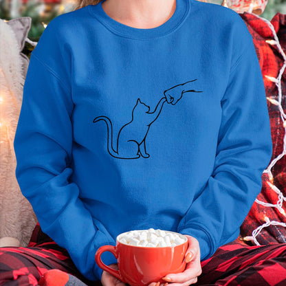 Cat Love Shirt, Funny Cat Lover Gift UnisexT-Shirt/Hoodie/Sweatshirt HLT00 - Cute Pet Tee I Love My Cat Best Friend Fist Bump Cat Lovers T-Shirt Small (1)