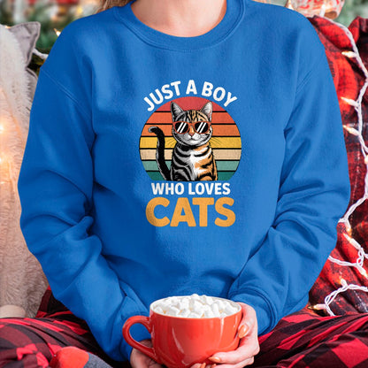 Cat Love Shirt, Funny Cat Lover Gift UnisexT-Shirt/Hoodie/Sweatshirt HLT00 - Boys Cat T-Shirt (1)