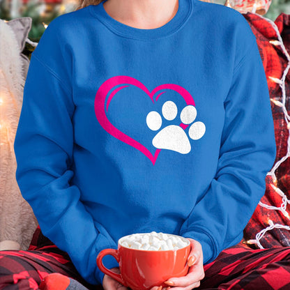 Cat Love Shirt, Funny Cat Lover Gift UnisexT-Shirt/Hoodie/Sweatshirt HLT00 - Cute I Love My Dog Puppy Cat Paw Heart T-Shirt