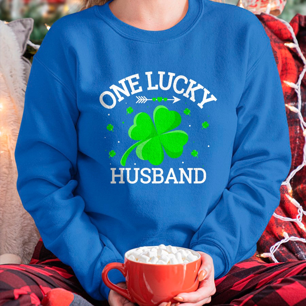 Best Husband Shirt, Wife and Husband Unisex T-Shirt/Hoodie/Sweatshirt HLT00 - One Lucky Husband Matching St Patrick_s Day T-Shirt