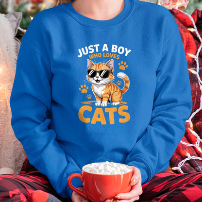Cat Love Shirt, Funny Cat Lover Gift UnisexT-Shirt/Hoodie/Sweatshirt HLT00 - Boys Cat T-Shirt