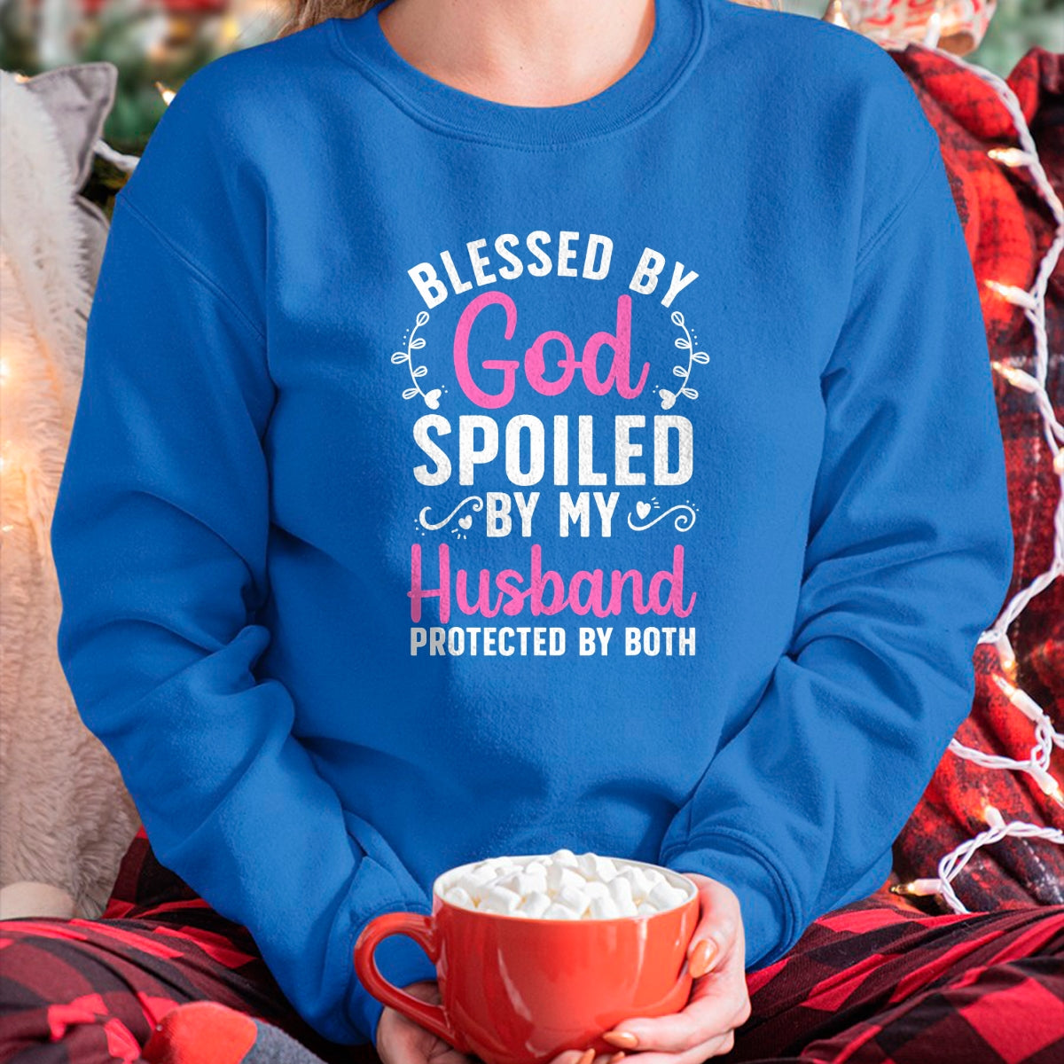 Best Husband Shirt, Wife and Husband Unisex T-Shirt/Hoodie/Sweatshirt HLT00 - Funny Spoiled Wife Art For Women Girls Husband Spoiled Wife T-Shirt
