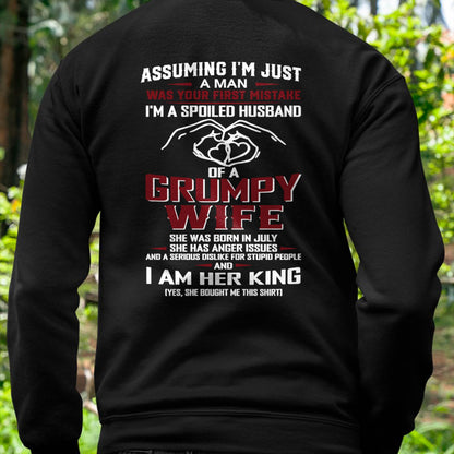 July - I'm A Spoiled Husband Of A Grumpy Wife - Perfect Gift For Your Husband - LUAN07 (SKU10-07-07)