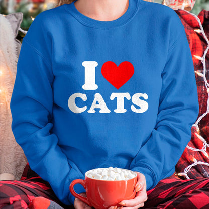 Cat Love Shirt, Funny Cat Lover Gift UnisexT-Shirt/Hoodie/Sweatshirt HLT00 - I Heart Cats - I Heart Cats I Love Cats T-Shirt
