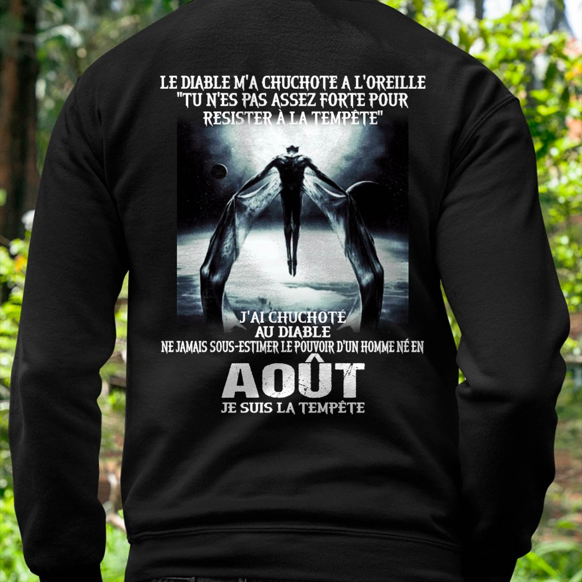 Je Suis la Tempête – Ne Jamais Sous-Estimer le Pouvoir d’un Homme Né en Août – T-Shirt Homme - LUAN08 (SKU26T-01160-08)