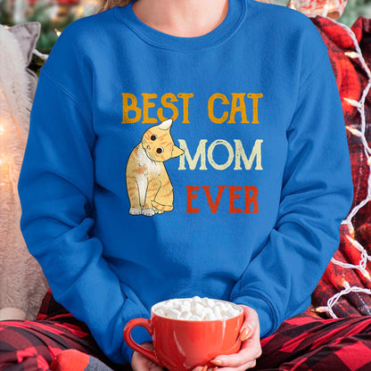 Cat Love Shirt, Funny Cat Lover Gift UnisexT-Shirt/Hoodie/Sweatshirt HLT00 - Vintage cat Best cat mom Ever Meow with My cat Funny Kitty T-Shirt (1)