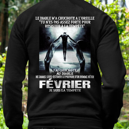 Je Suis la Tempête – Ne Jamais Sous-Estimer le Pouvoir d’un Homme Né en Février – T-Shirt Homme - LUAN02 (SKU26T-01160-02)