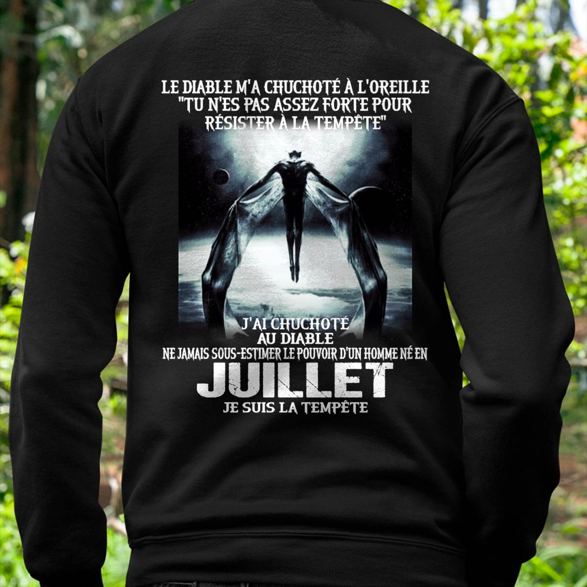 Je Suis la Tempête – Ne Jamais Sous-Estimer le Pouvoir d’un Homme Né en Juillet – T-Shirt Homme - LUAN07 (SKU26T-01160-07)