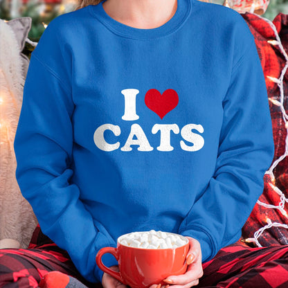Cat Love Shirt, Funny Cat Lover Gift UnisexT-Shirt/Hoodie/Sweatshirt HLT00 - I Love Cats Cat T-Shirt (1)