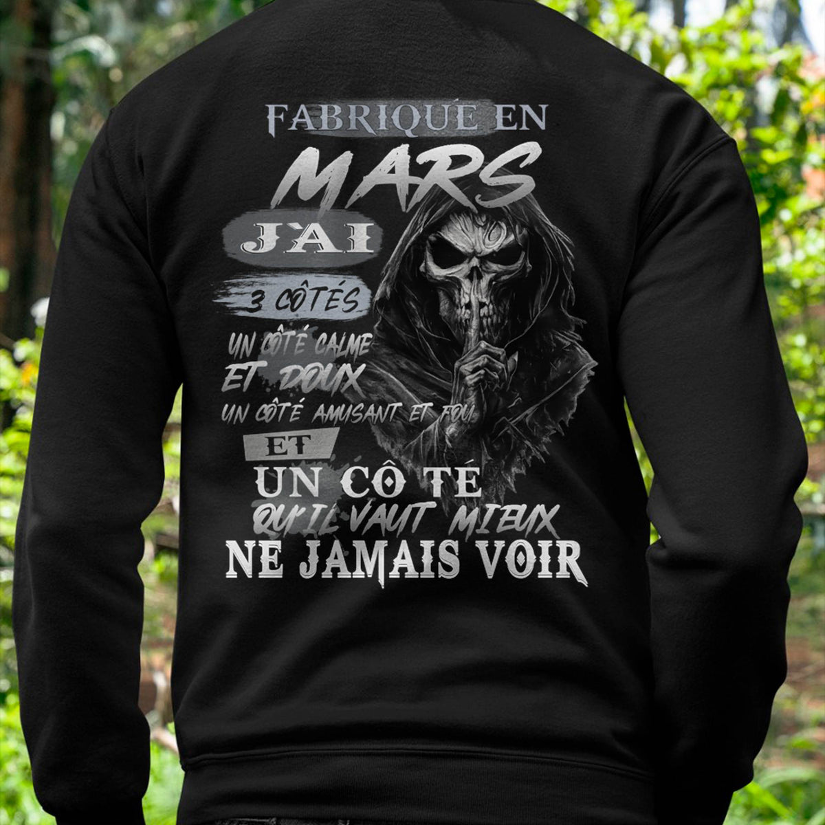 Fabriqué en Mars – J’ai 3 Côtés | T-Shirt Homme Caractère Fort - LUAN03 (SKU26T-01174-03)