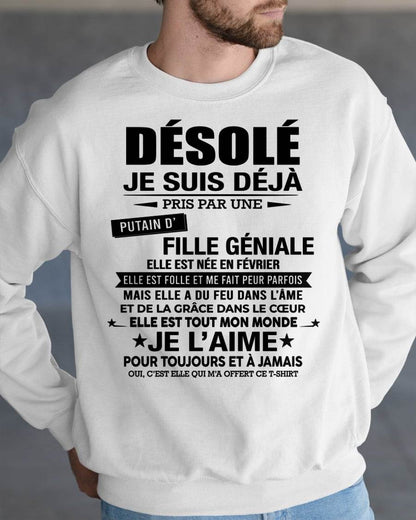 FÉVRIER - DÉSOLÉ, JE SUIS DÉJÀ PRIS PAR UNE FILLE VRAIMENT GÉNIALE – DE LA PART DE MA FEMME - FR02/LUAN02 (SKU2606-42-02)