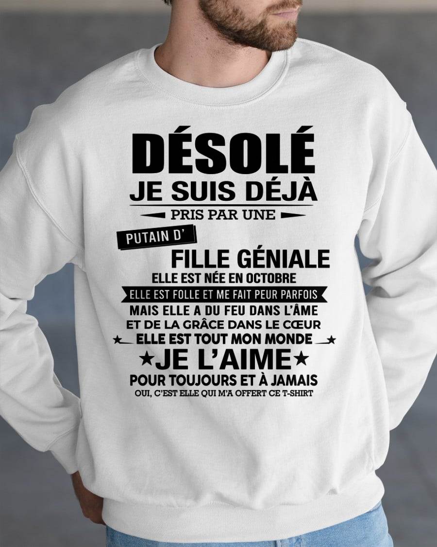 OCTOBRE - DÉSOLÉ, JE SUIS DÉJÀ PRIS PAR UNE FILLE VRAIMENT GÉNIALE – DE LA PART DE MA FEMME - FR10/LUAN10 (SKU2606-42-10)