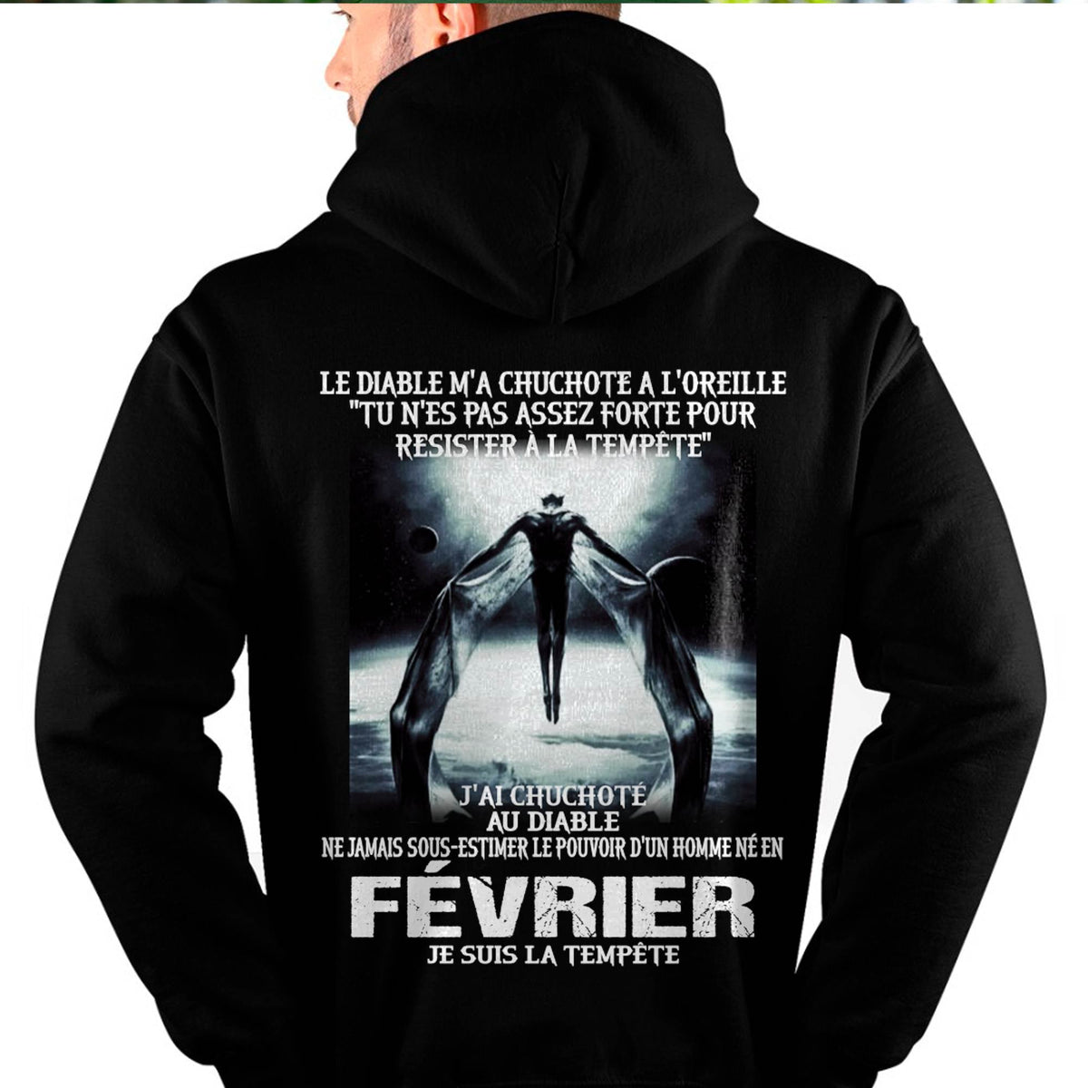 Je Suis la Tempête – Ne Jamais Sous-Estimer le Pouvoir d’un Homme Né en Février – T-Shirt Homme - LUAN02 (SKU26T-01160-02)