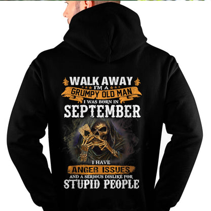 September - Grumpy Old Man T-Shirt – Perfect Gift For Men - LUAN09 (SKU09-89-09)