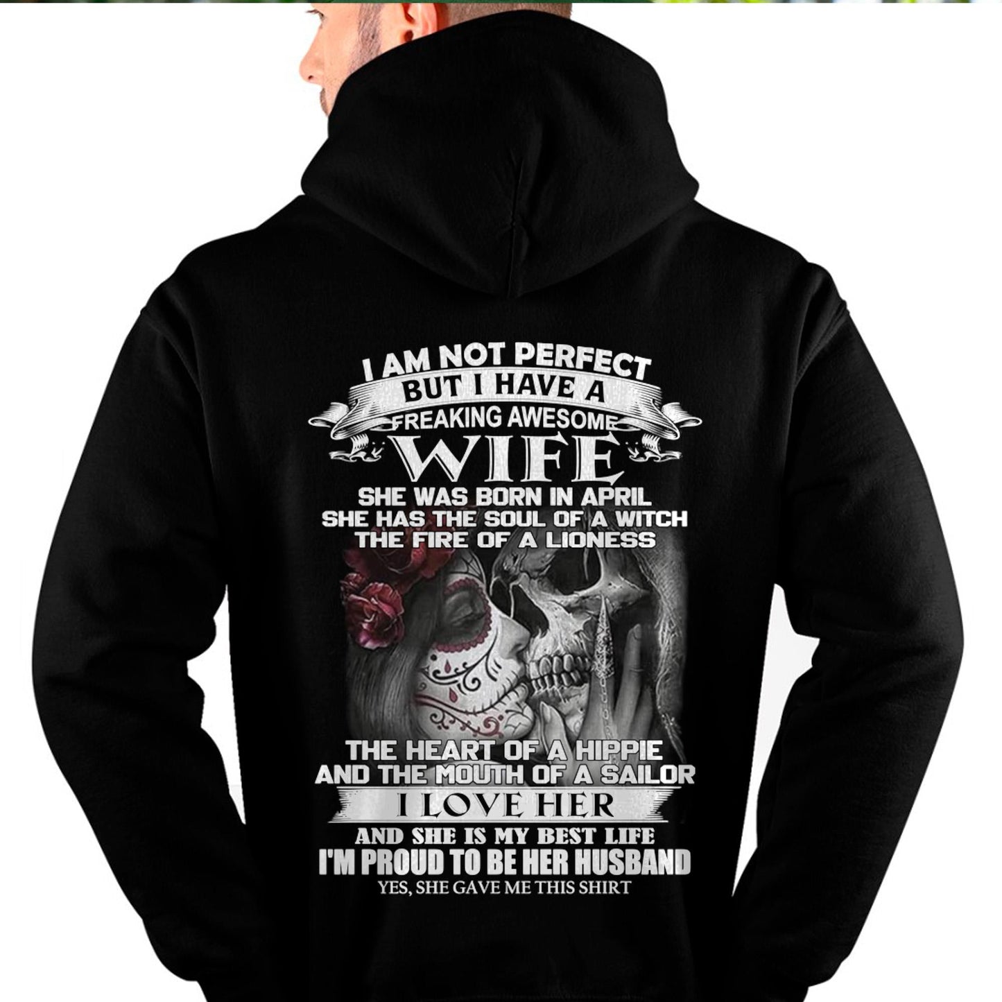 I Am Not Perfect But I Have A Freaking Awesome Wife - Gift For Husband From Wife - LUAN04 (SKU06-31-04)