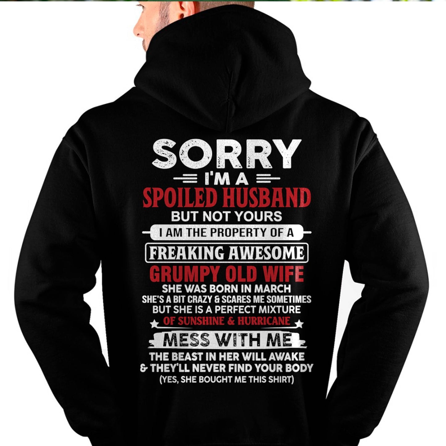 March - Spoiled Husband - Perfect Gift From Wife - LUAN03 (SKU11-02-03)