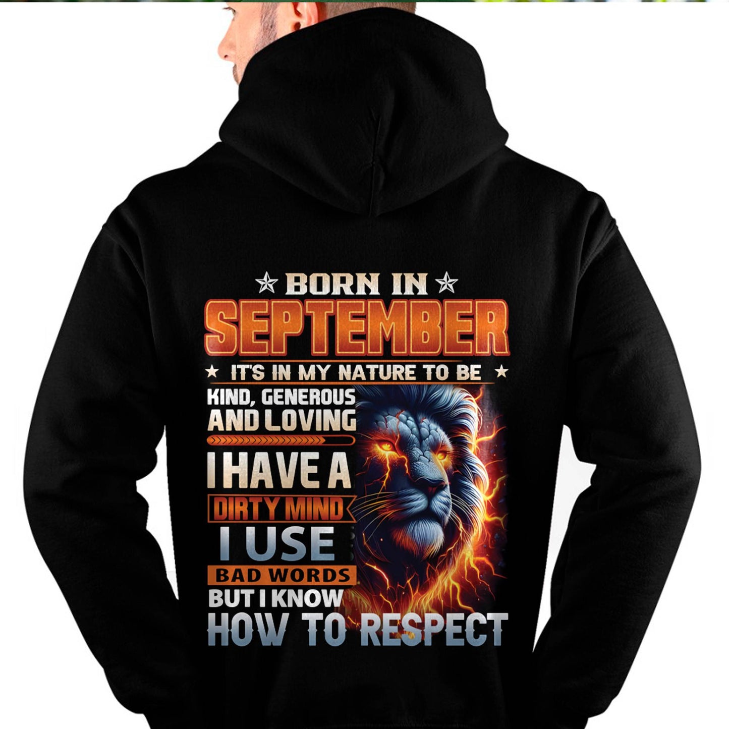 SEPTEMBER - DIRTY MIND BUT KNOWS RESPECT - BIRTHDAY T-SHIRT FOR MEN - LUAN09 (SKU08-84-09)