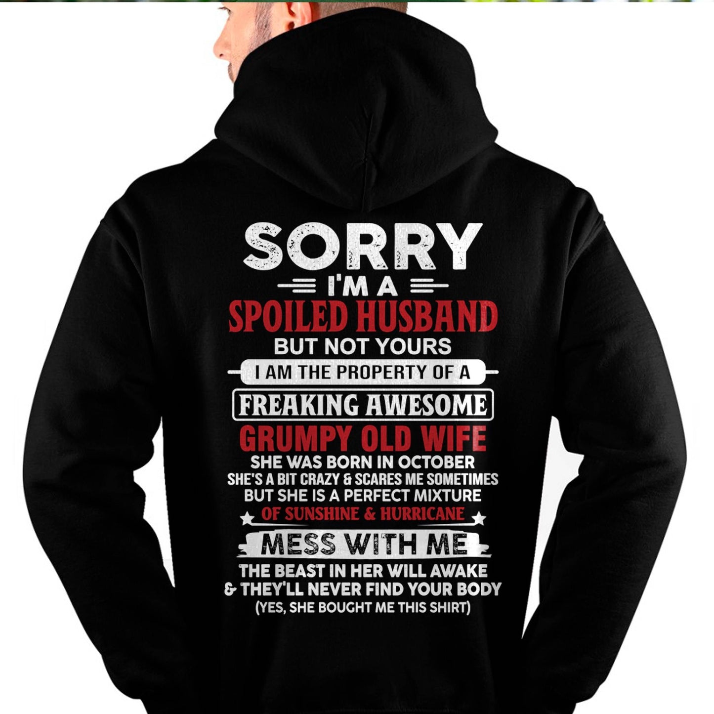 October - Spoiled Husband - Perfect Gift From Wife - LUAN10 (SKU11-02-10)