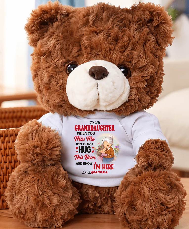 TO MY GRANDDAUGHTER - TEDDY BEAR, A BIG HUG FROM GRANDMA - LUAN00