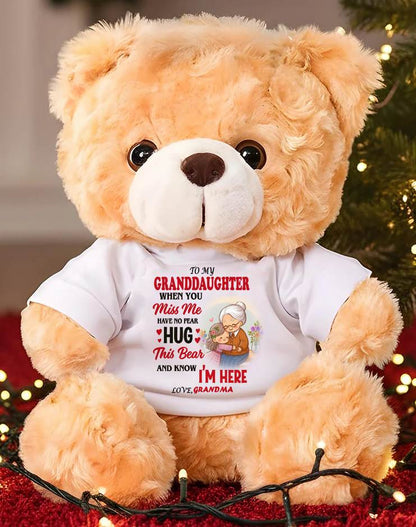 TO MY GRANDDAUGHTER - TEDDY BEAR, A BIG HUG FROM GRANDMA - LUAN00