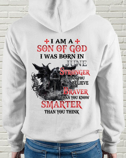 June Son Of God T-Shirt For Men – Stronger Than You Believe - LUAN06 (SKU2607-178-06)
