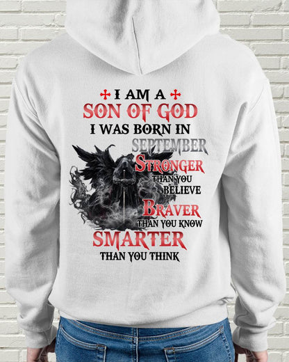 September Son Of God T-Shirt For Men – Stronger Than You Believe - LUAN09 (SKU2607-178-09)