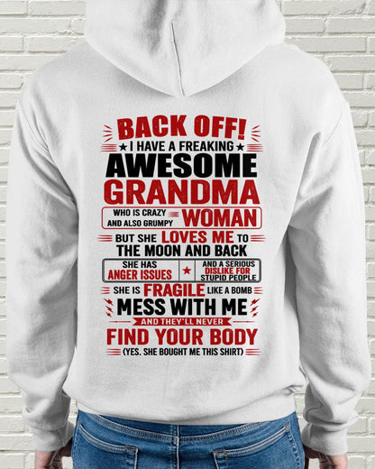 Awesome Grandma – Back Off! Perfect Gift From Grandma - LUAN00 (SKU2607-179-00)