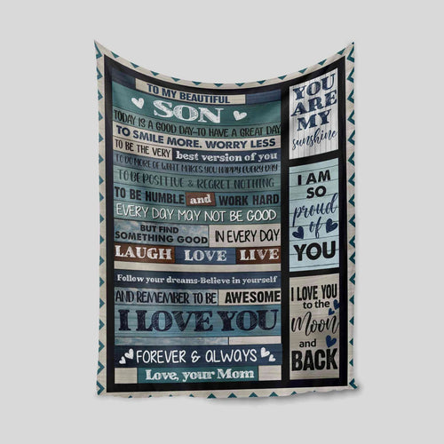 Special Gift For Son From Mom  Blanket