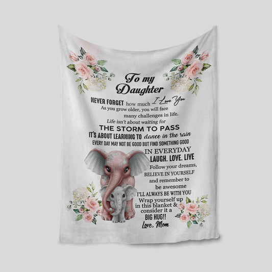 Special Gift For Your Daughter Blanket - From Mom