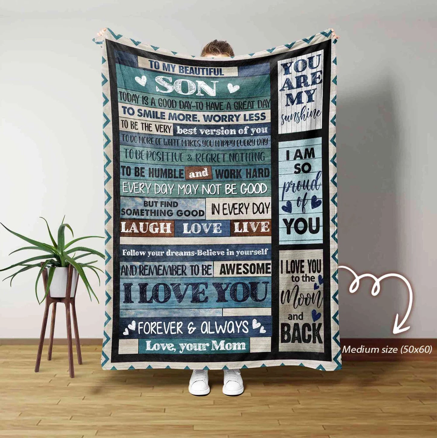 Special Gift For Son From Mom  Blanket