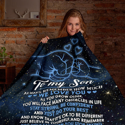 Special Gift For Son From Dad Blanket
