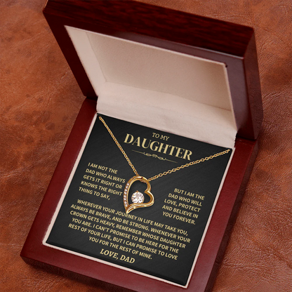 TO MY DAUGHTER "Whenever Your Crown Gets Heavy" - GIFT FROM DAD LUAN00 - Forever Love Necklace