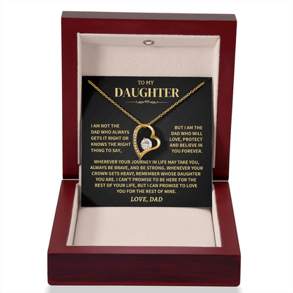 TO MY DAUGHTER "Whenever Your Crown Gets Heavy" - GIFT FROM DAD LUAN00 - Forever Love Necklace