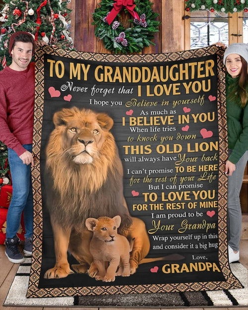 BLANKET FOR GRANDSON – COMFORT & WARMTH GIFT FROM GRANDPA  Sherpa Fleece Quilt Blanket LUAN00 (SKUB09-113)