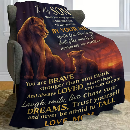To My Brave Son Blanket – A Gentle Embrace from Mom