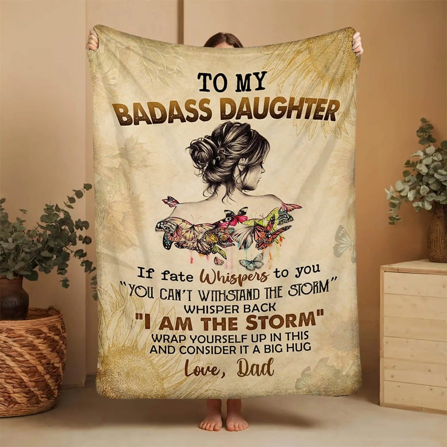 Special Gift For Your Daughter Blanket - From Dad